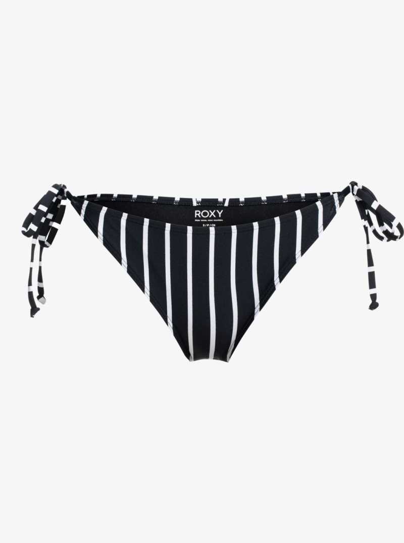 Anthracite S Sweet Escape Roxy Beach Classics Tie Side Bikini Bottoms | QTAKPV507