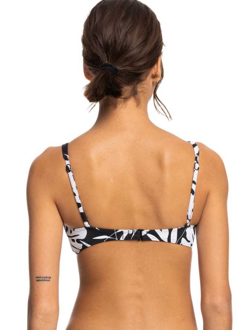 Anthracite Surf Trippin Bico S Roxy Love The Oceana Elongated Triangle Bikini Top | LEWDCK685