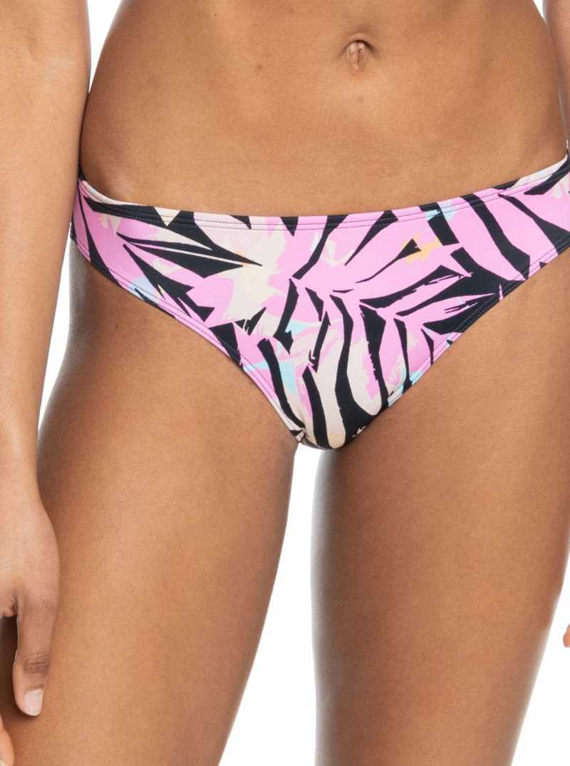 Anthracite Zebra Jungle Roxy Active Hipster Bikini Bottoms | STIWBJ627