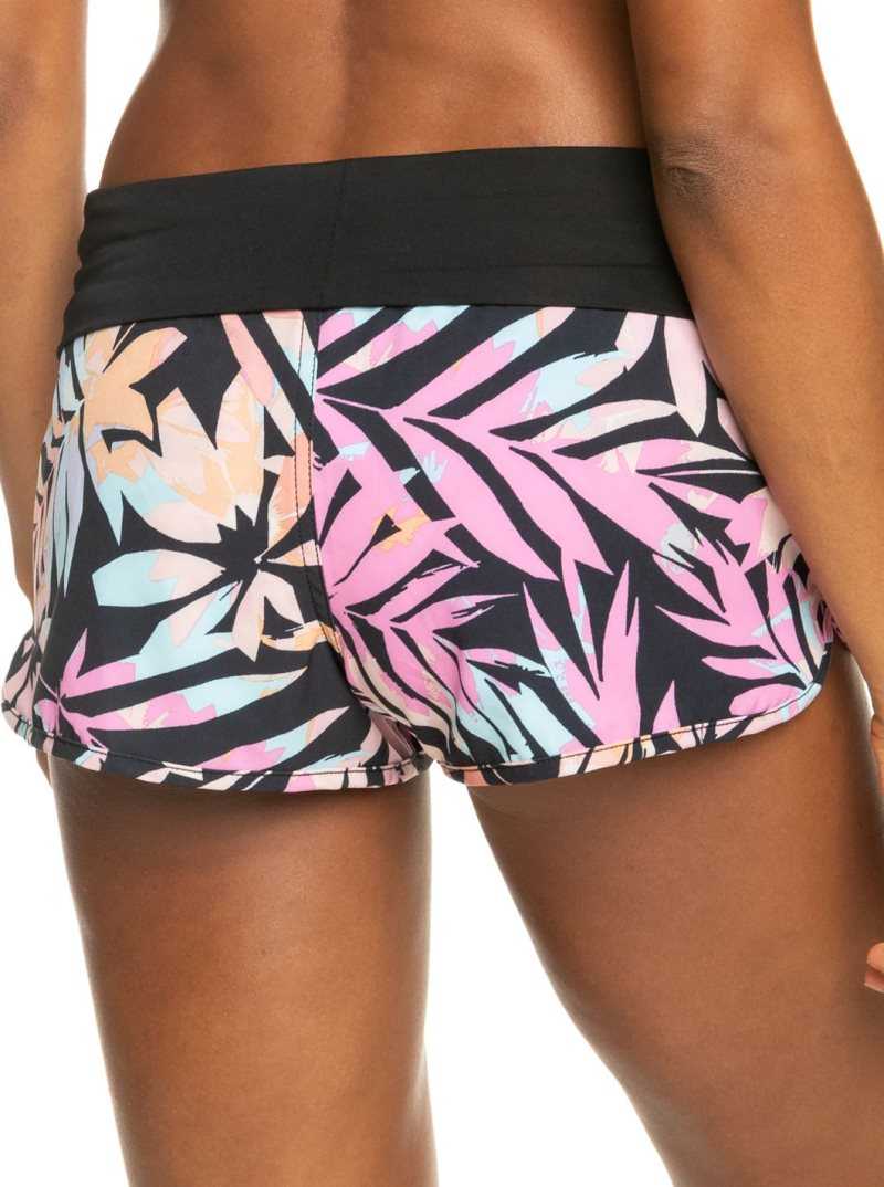 Anthracite Zebra Jungle Roxy Endless Summer Active Boardshorts | AGBCLS125