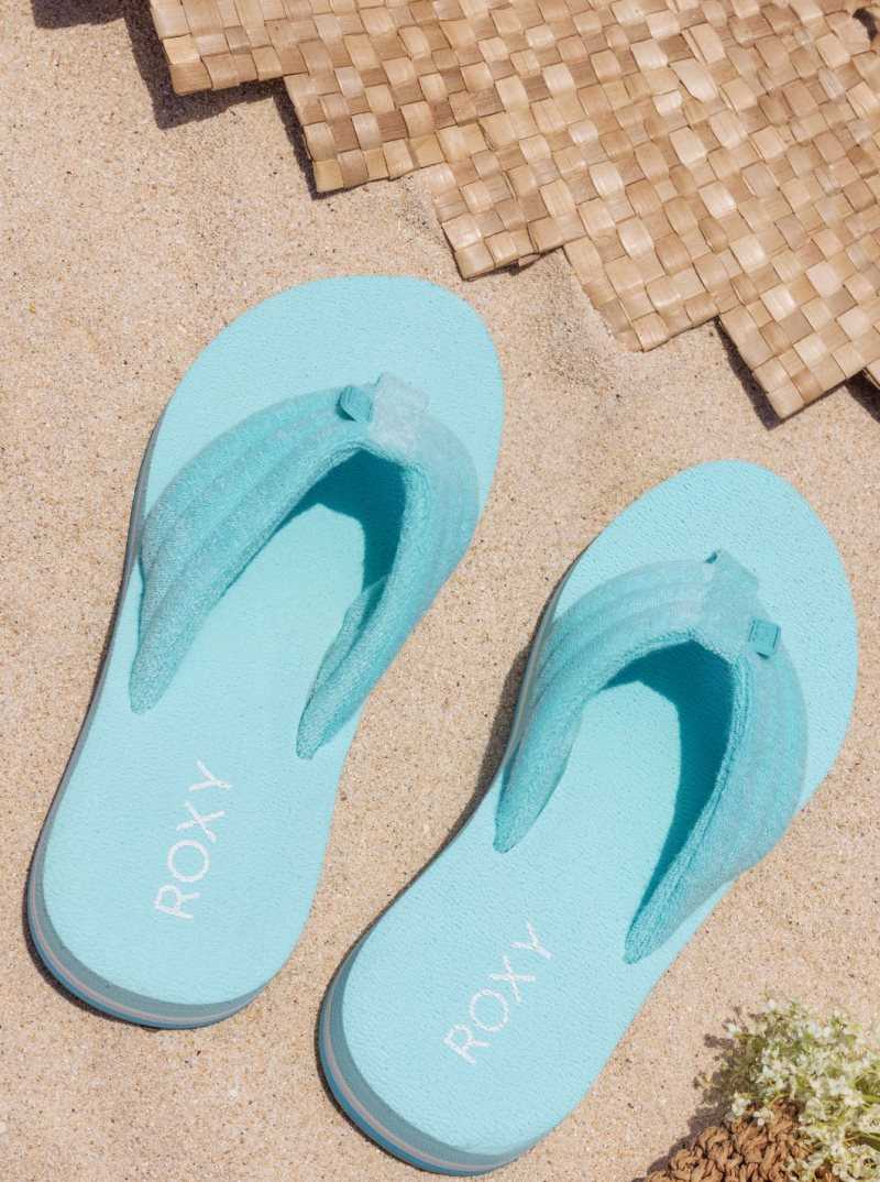 Aqua Roxy Surf Check Sandals | UZBWRO786