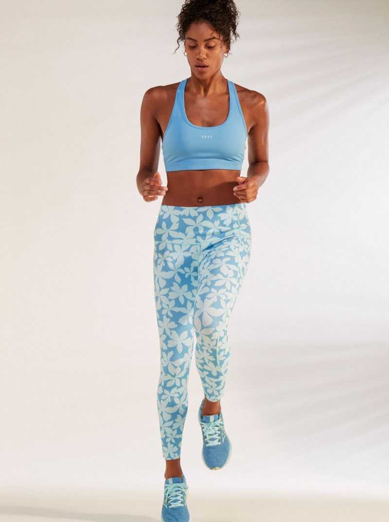 Azure Blue Roxy Active See The Good Sports Bra | FSTUGB204