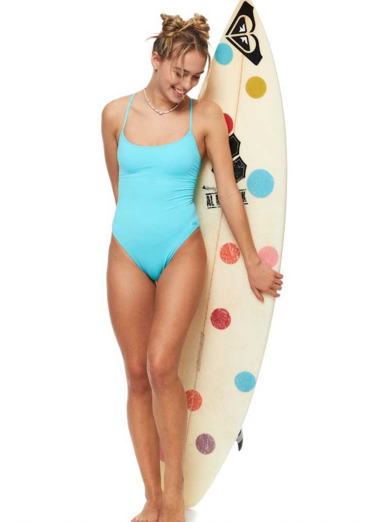 Bachelor Button Roxy Beach Classics One-Piece Swimsuit | CWQRPA380