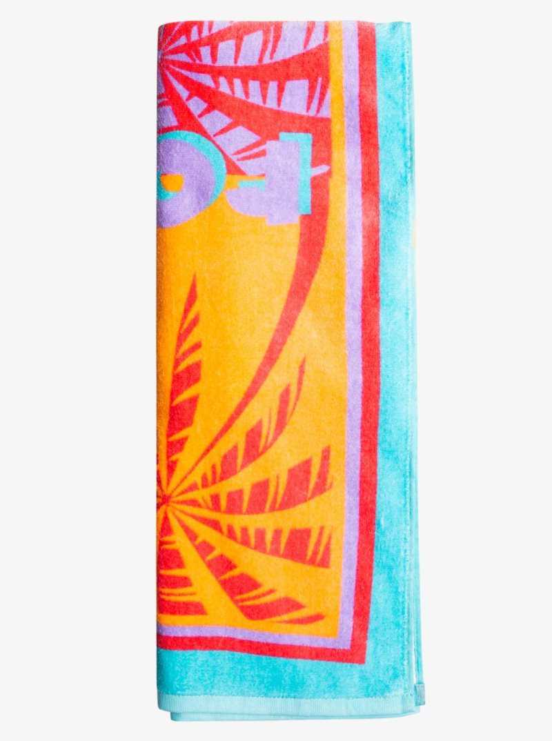 Bachelor Button Roxy Fun And Adventure Beach Towel | SILEWD104