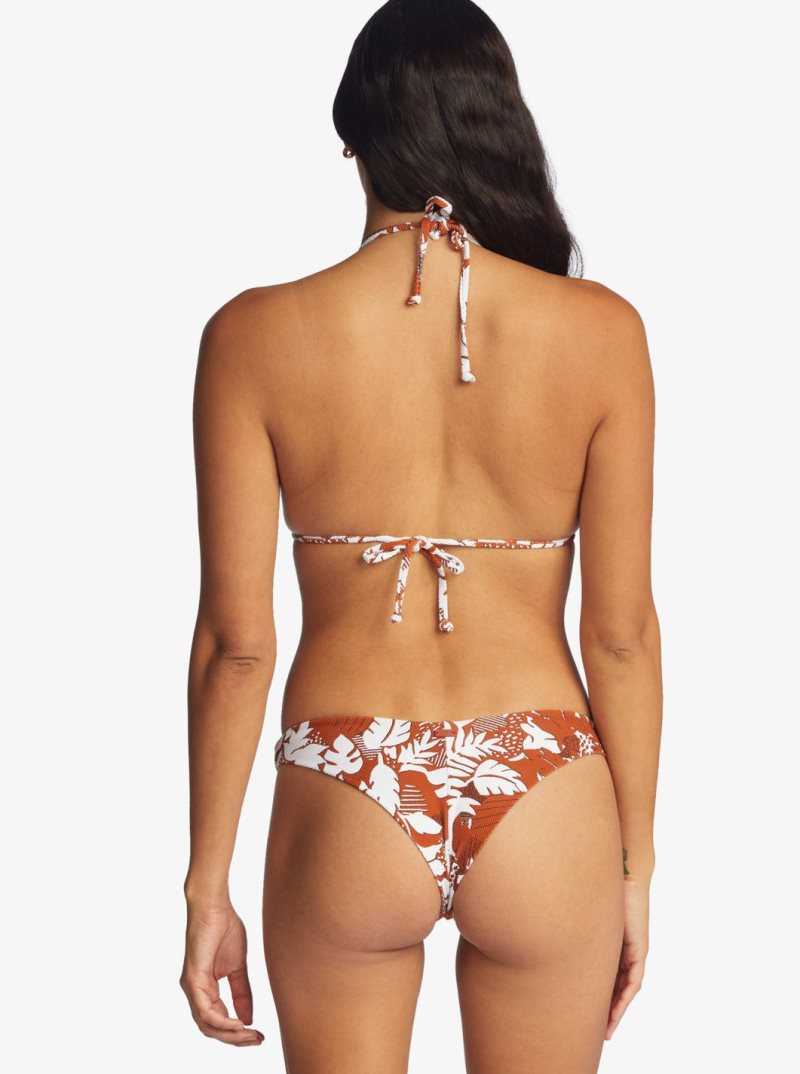 Baked Clay Retro Floral Roxy Endless Swell Separate Bottom | IBXUWE936