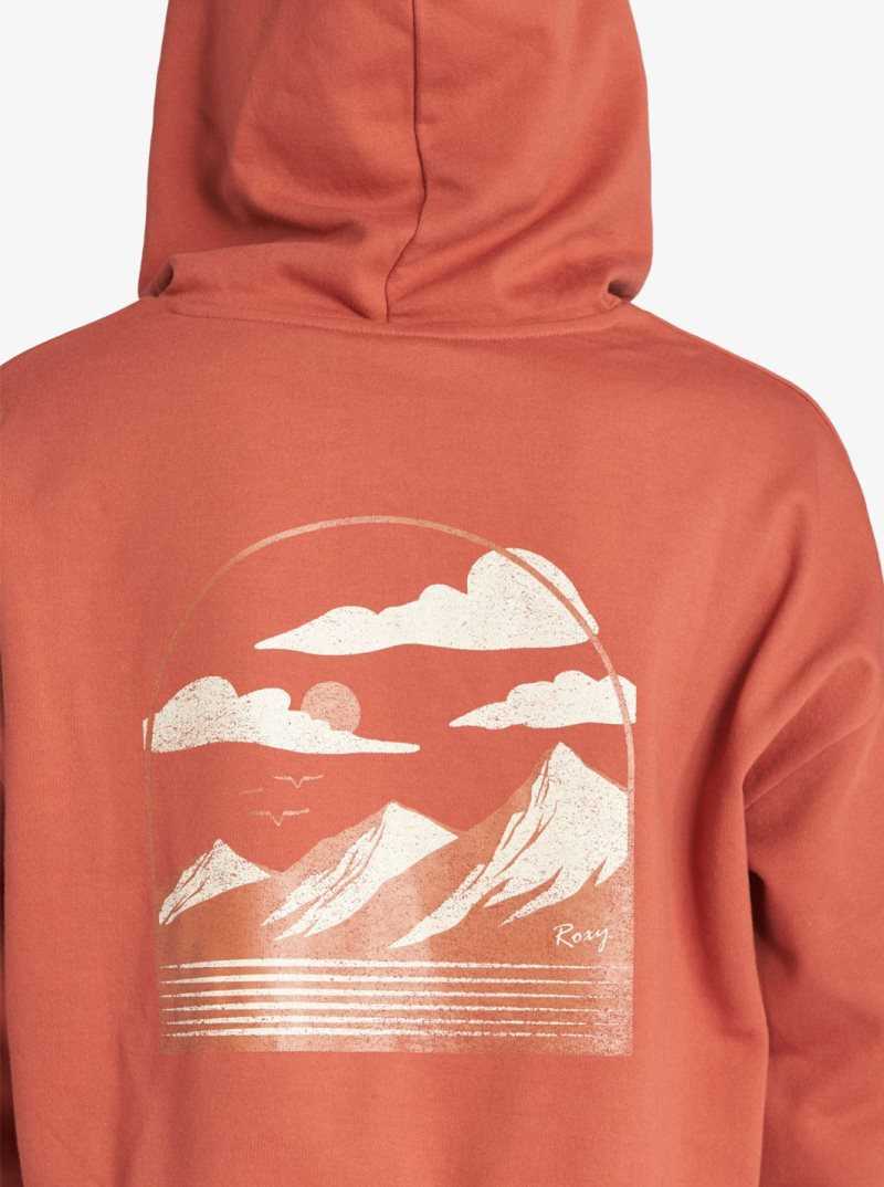 Baked Clay Roxy Afternoon Hike Pullover Hoodie | LSVKFM247