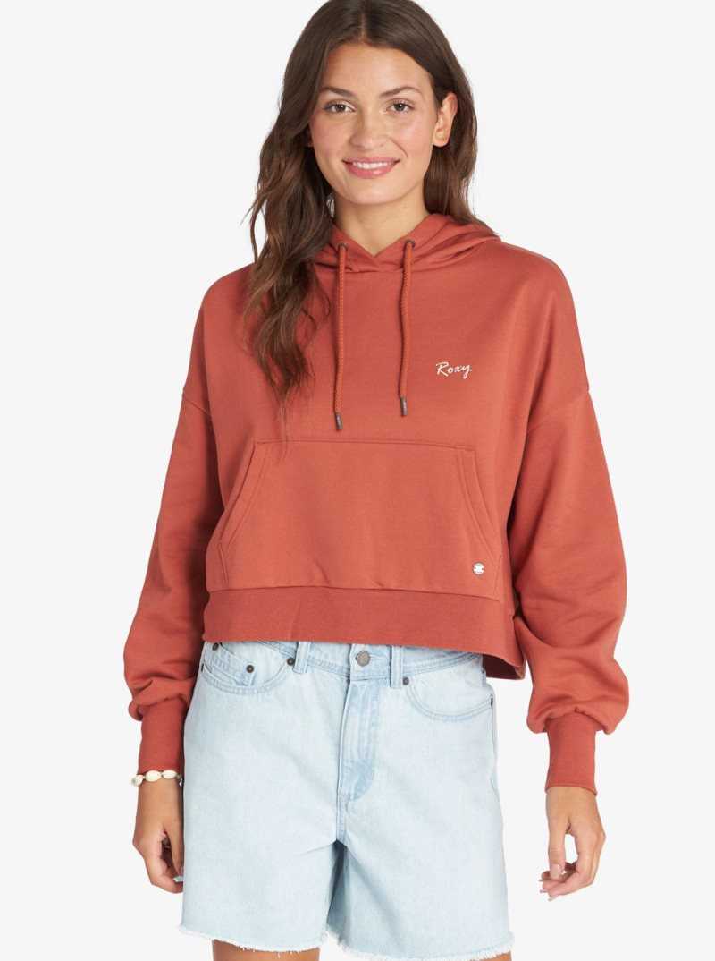 Baked Clay Roxy Afternoon Hike Pullover Hoodie | LSVKFM247