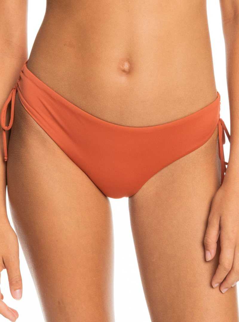 Baked Clay Roxy Beach Classics Hipster Bikini Bottoms | AMHFUO470