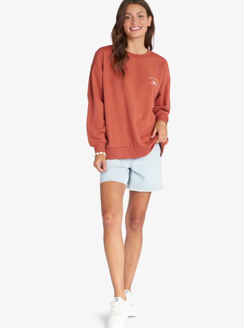 Baked Clay Roxy Morning Hike Pullover Sweatshirt | WVKUJS709