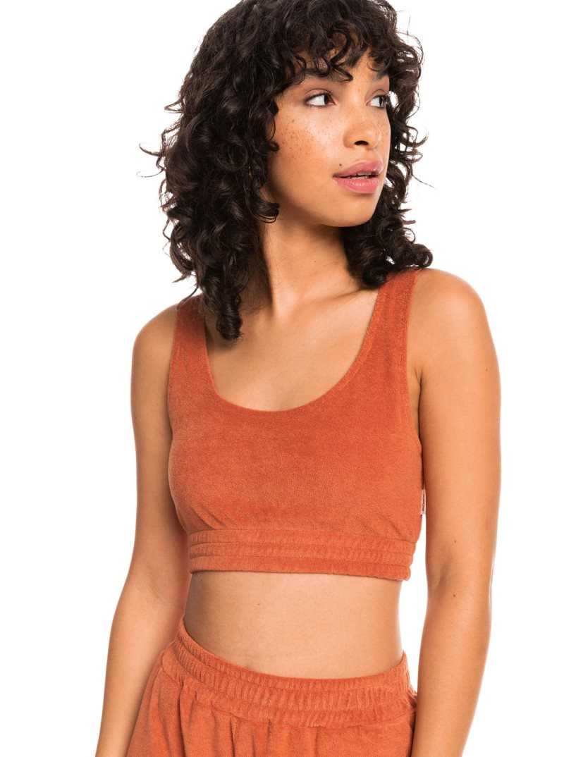 Baked Clay Roxy Threes Company Organic Cami Bralette | GOBRUI345