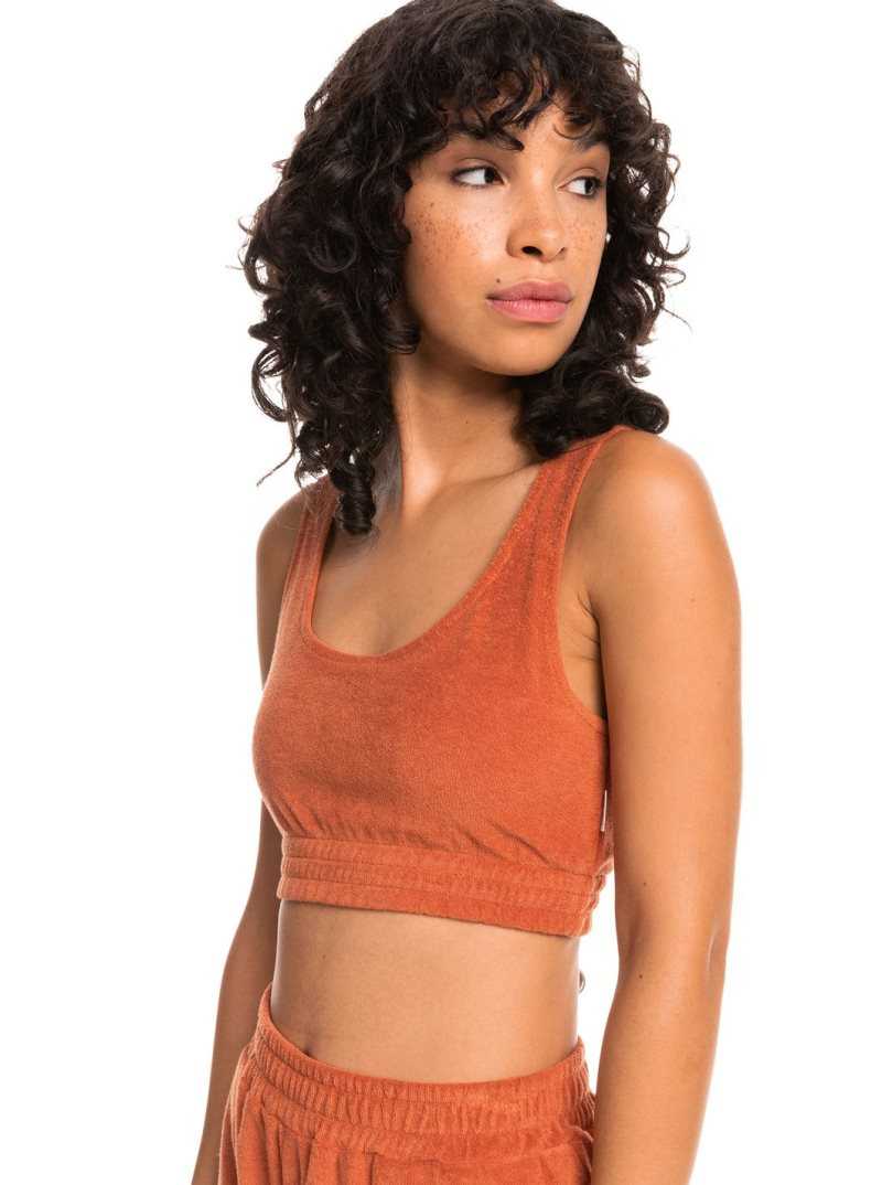 Baked Clay Roxy Threes Company Organic Cami Bralette | GOBRUI345