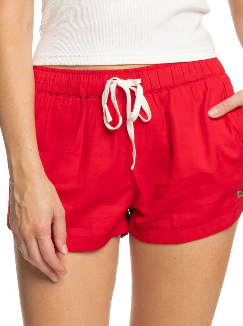 Barbados Cherry Roxy New Impossible Love Elasticized Shorts | WJMBKX569