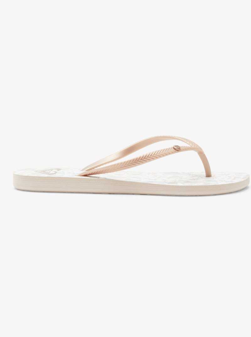 Beige Roxy Bermuda Sandals | OXGVWY083