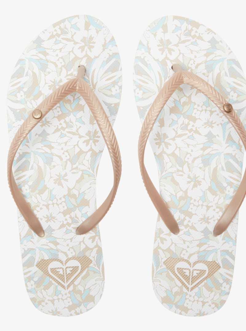 Beige Roxy Bermuda Sandals | OXGVWY083