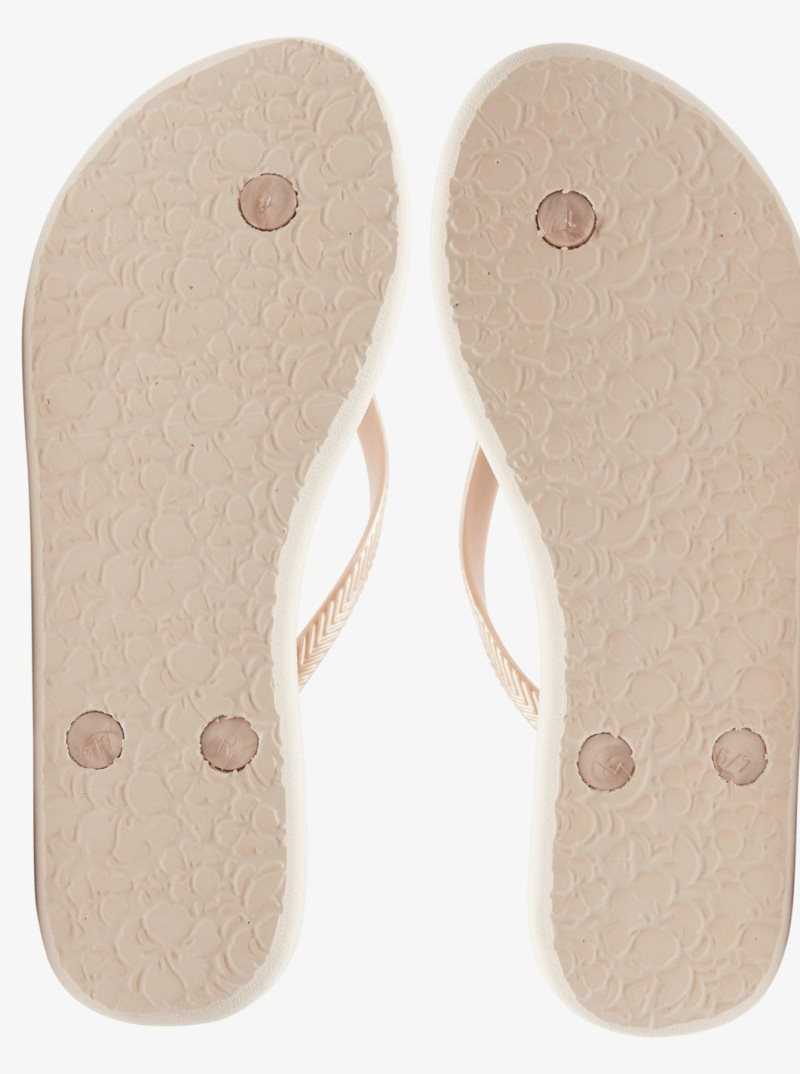 Beige Roxy Bermuda Sandals | OXGVWY083