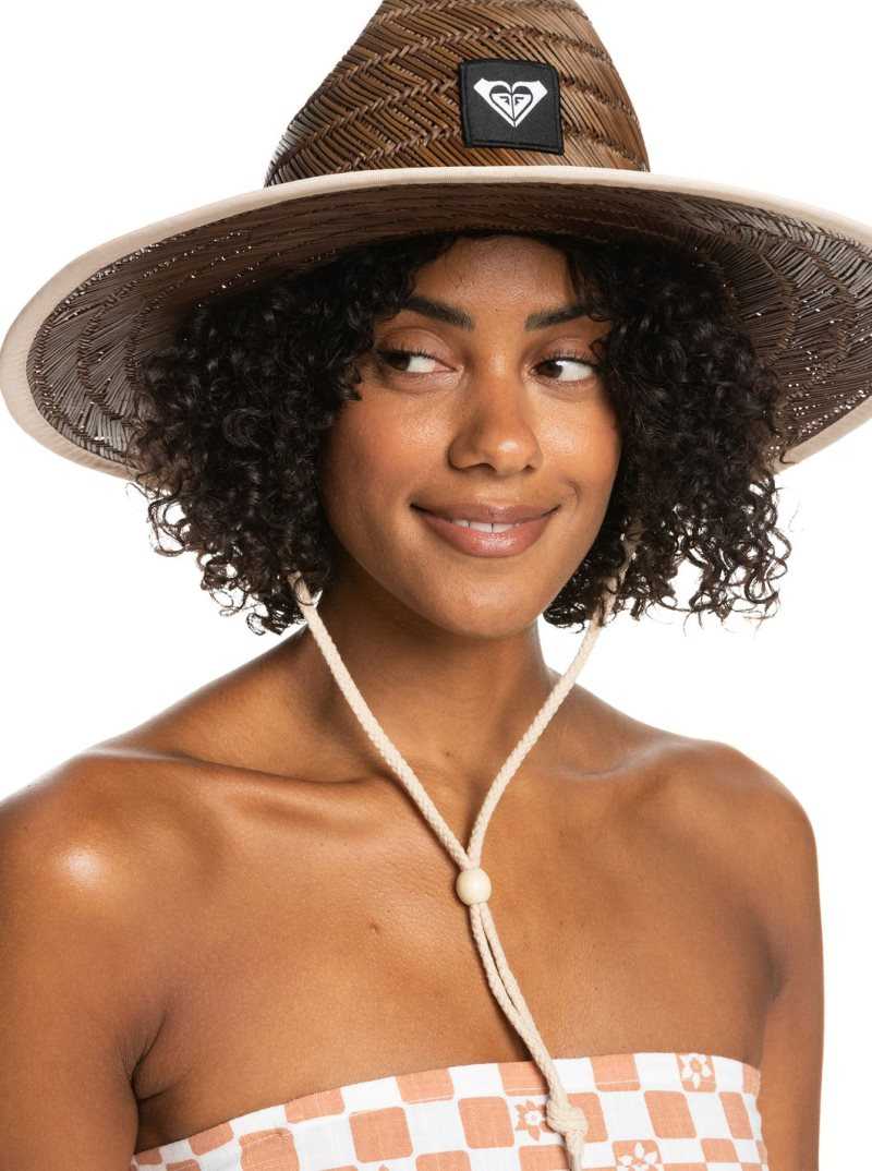 Beige Roxy Tomboy Sun Hat | TKNBFG931