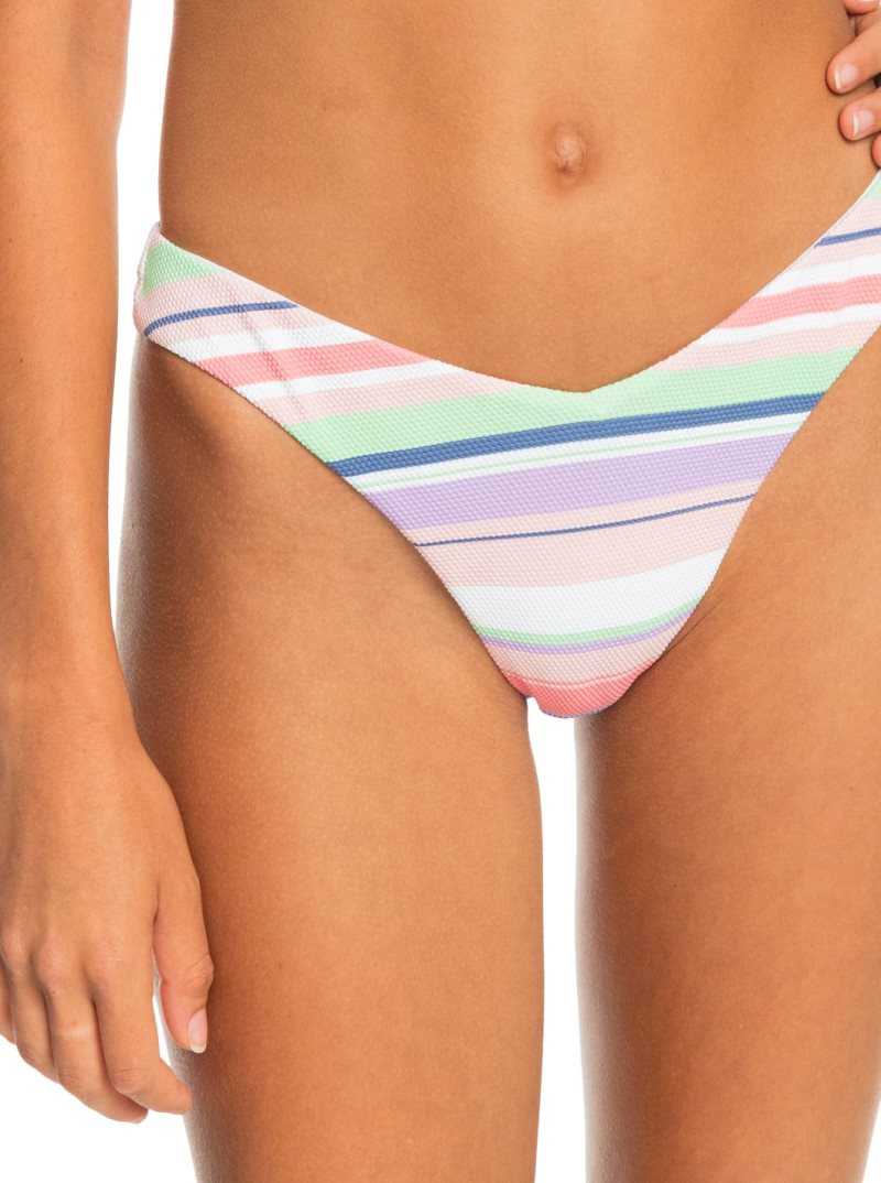 Bijou Blue Endless Summer Stri Roxy Endless Swell High Leg Cheeky Bikini Bottoms | ZVPXDW174