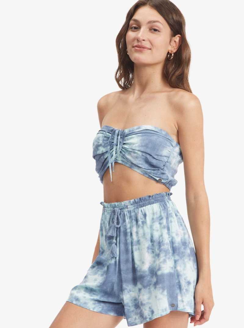 Bijou Blue Long Weekend Roxy Happiness Awaits Beach Shorts | JQBKLH816