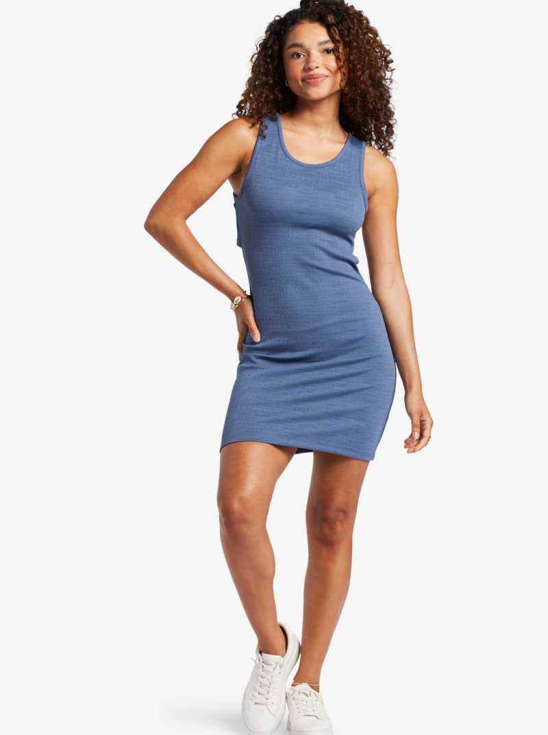 Bijou Blue Roxy Good Keepsake Strappy Midi Dress | MDALWK684