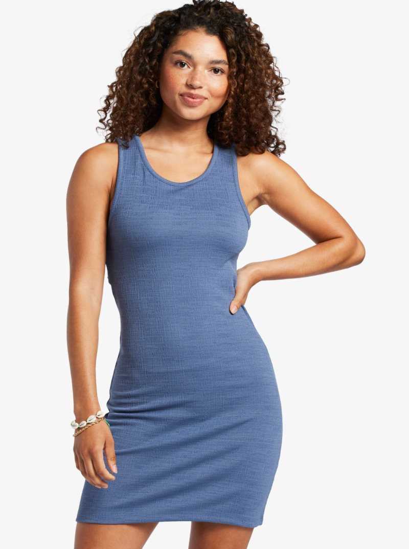 Bijou Blue Roxy Good Keepsake Strappy Midi Dress | MDALWK684