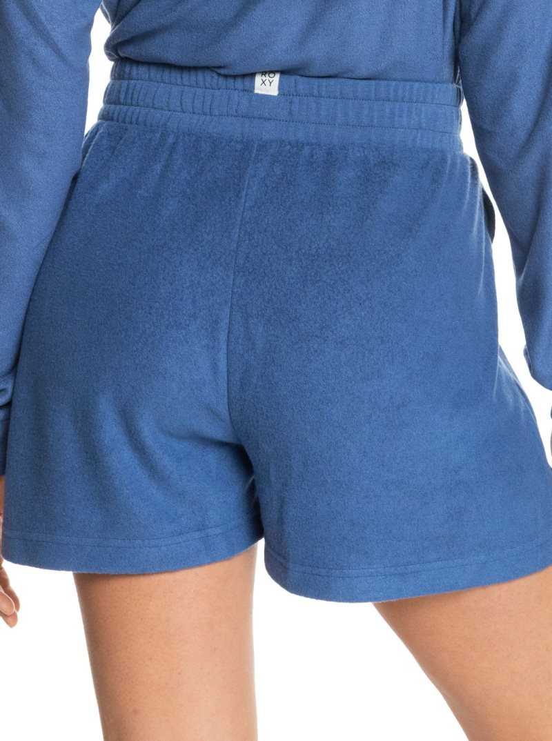 Bijou Blue Roxy Soft Focus Cozy Lounge Shorts | ZYTSMD502