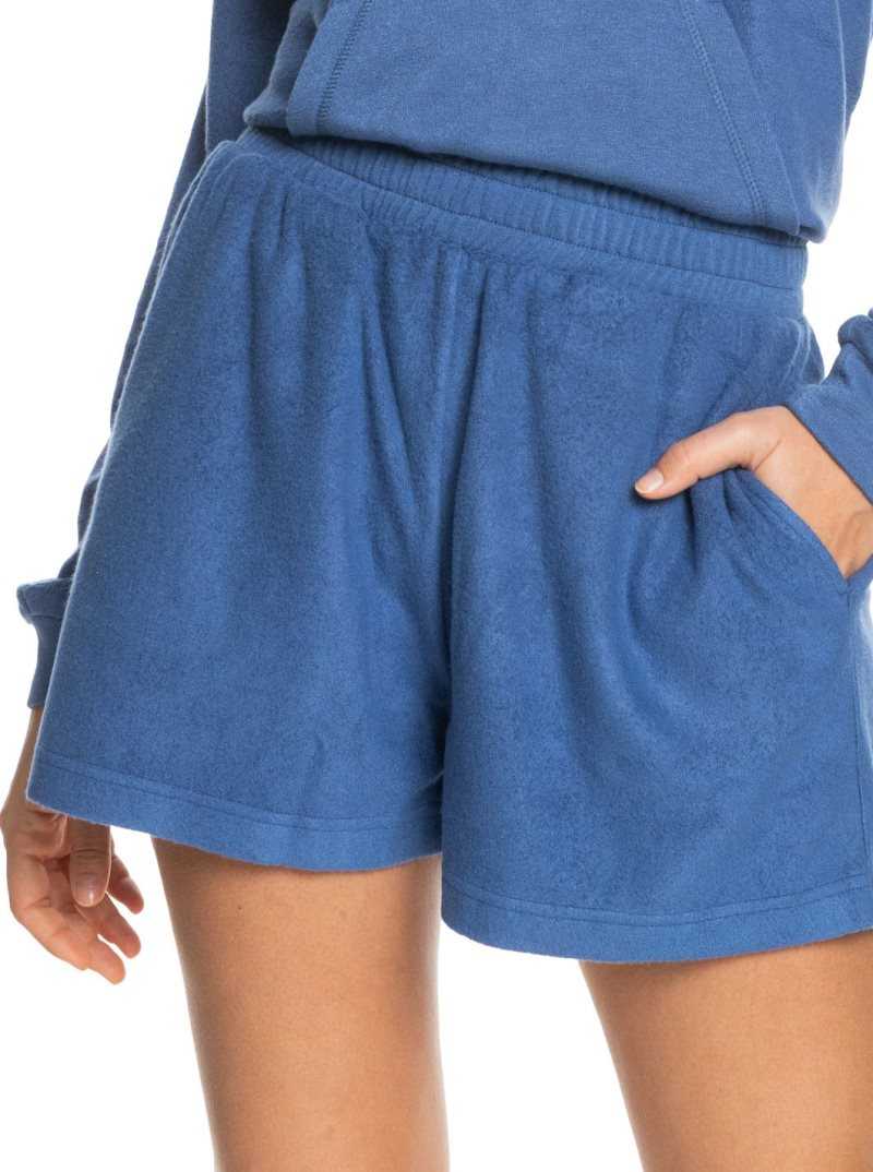 Bijou Blue Roxy Soft Focus Cozy Lounge Shorts | ZYTSMD502