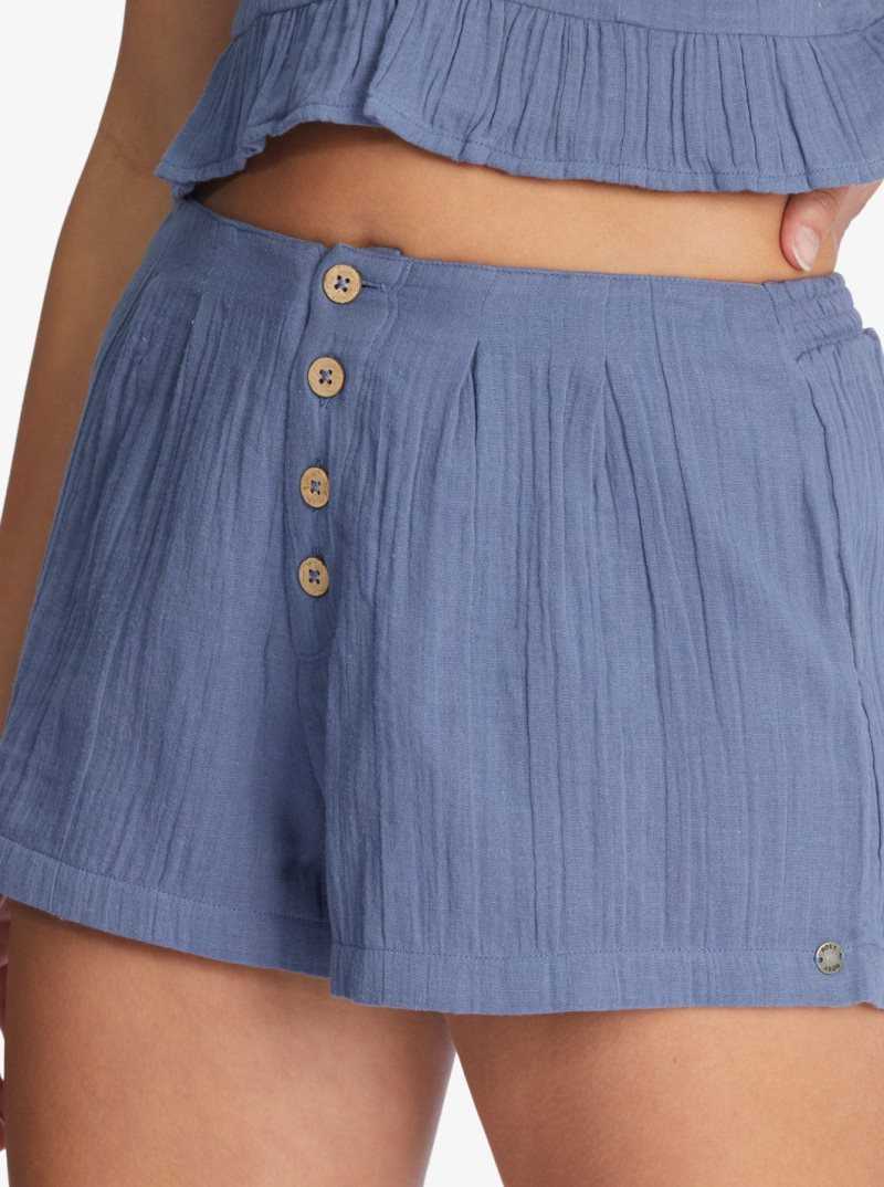 Bijou Blue Roxy Sunset Mind Beach Shorts | TDAVQU974