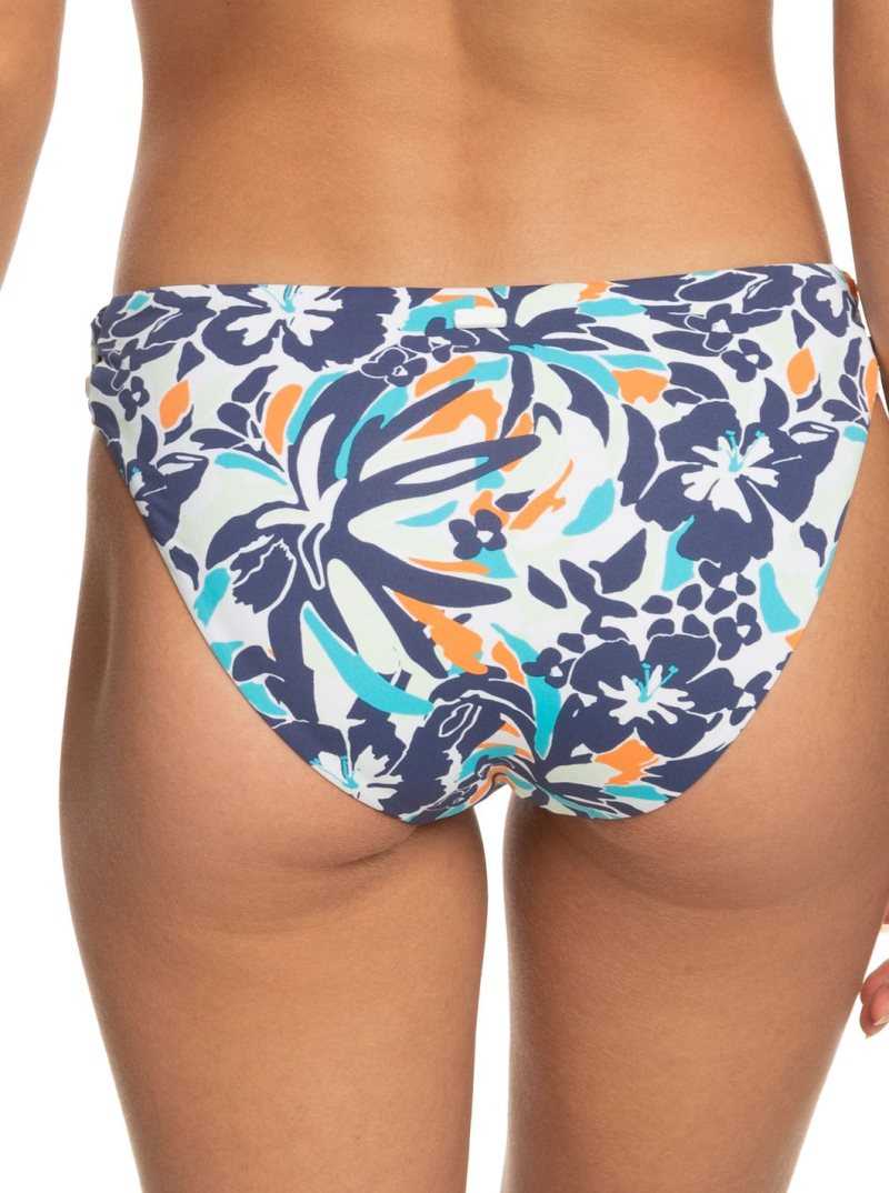 Bijou Blue Tropical Daze Roxy Printed Beach Classics Hipster Bikini Bottoms | JZHKOC591