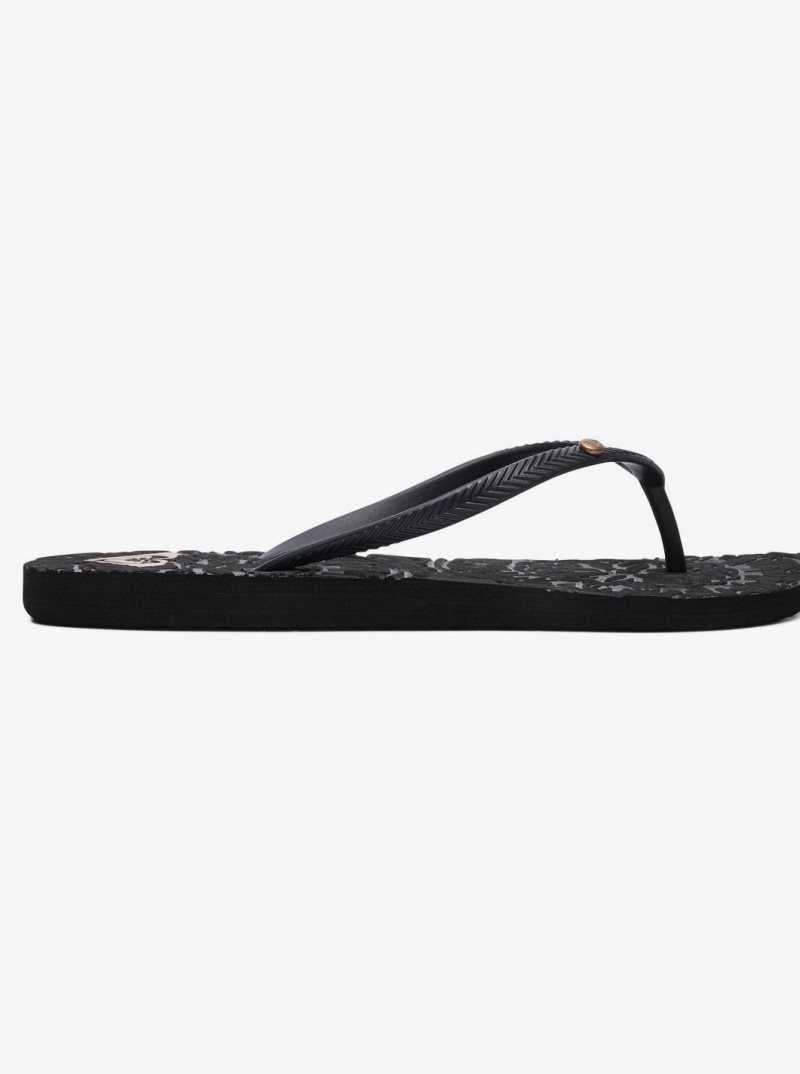 Black 3 Roxy Antilles Sandals | RVZAED798