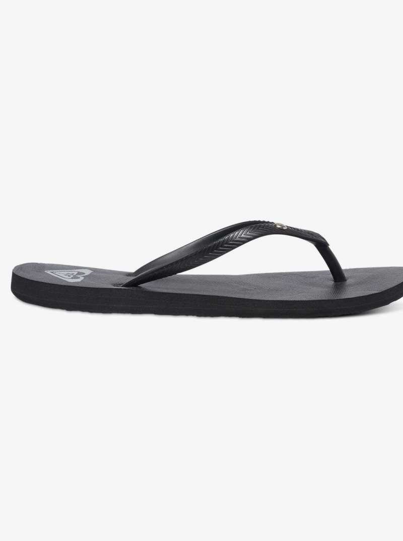 Black 3 Roxy Bermuda Sandals | JIQYGS391