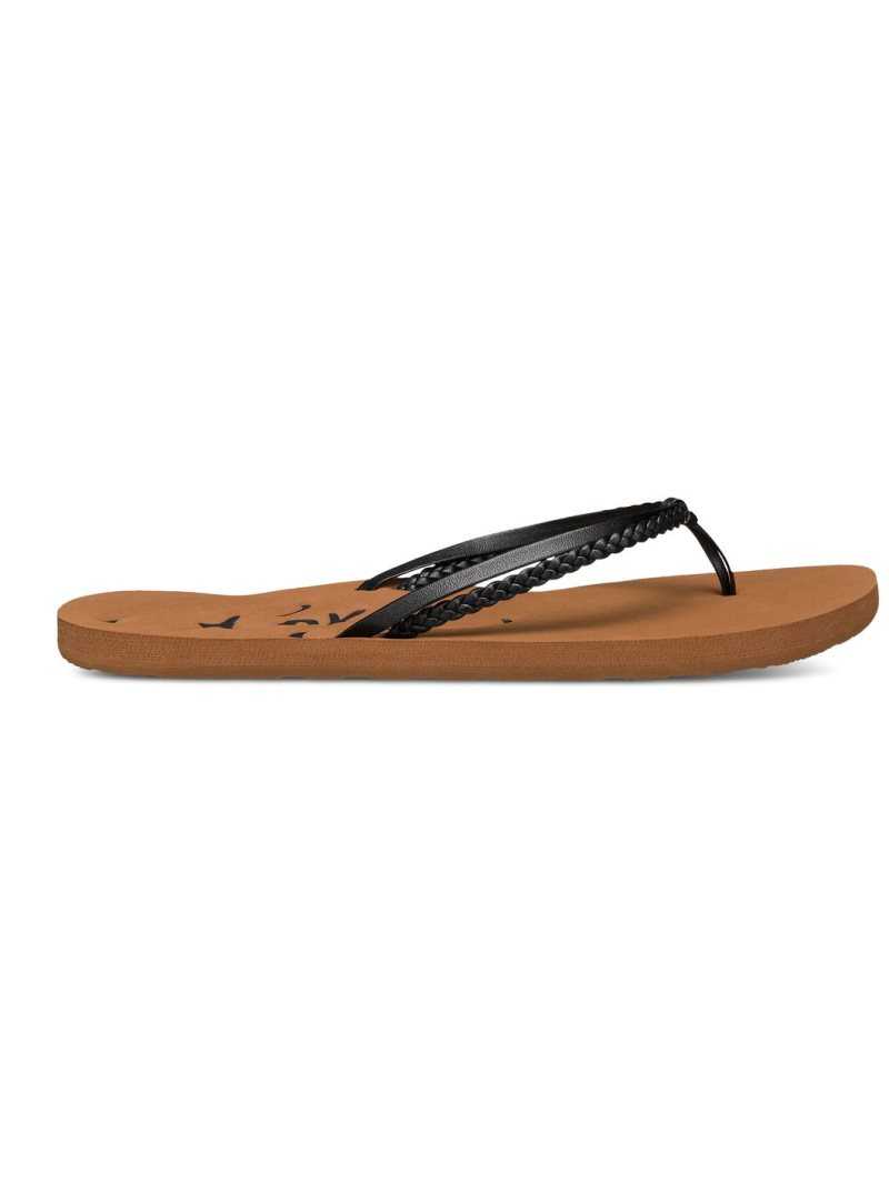 Black Roxy Cabo Sandals | GCRKTD126