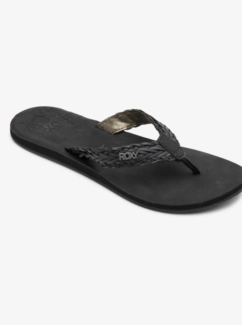 Black Roxy Lili Fashion Sandal | IUXOCG683