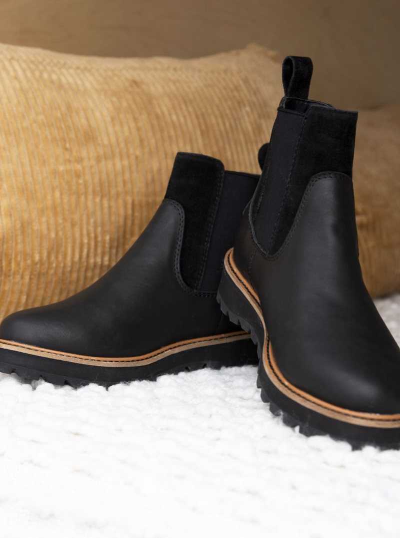 Black Roxy Marren Chelsea Boots | WHFBDK840