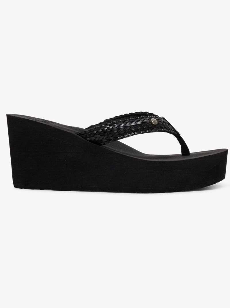 Black Roxy Mellie Iii Flip-Flops | LFGWQO807