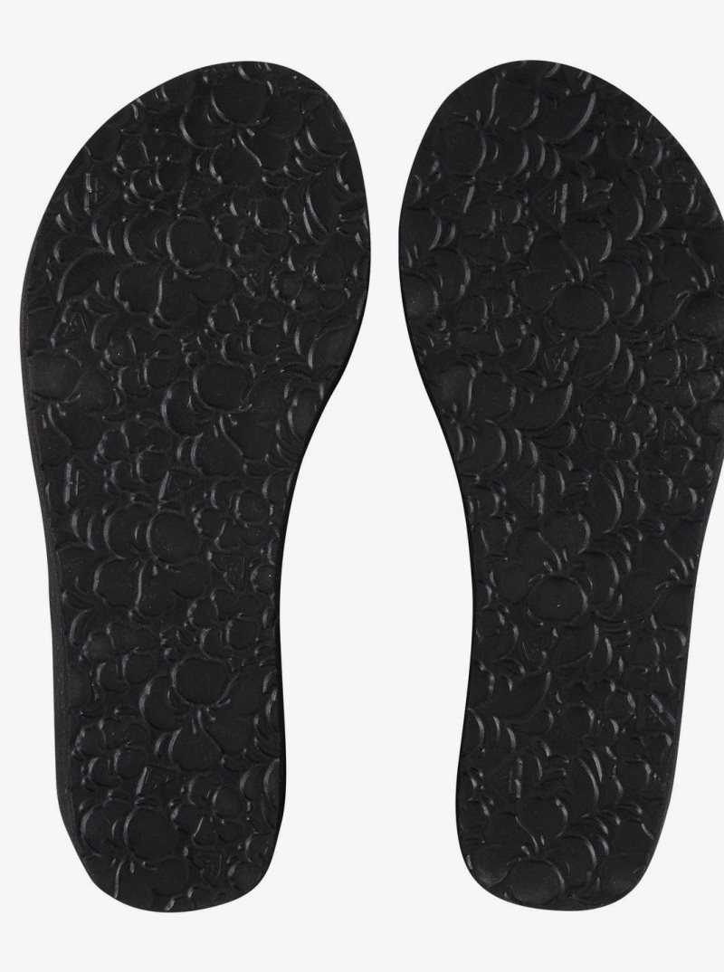 Black Roxy Mellie Iii Flip-Flops | LFGWQO807