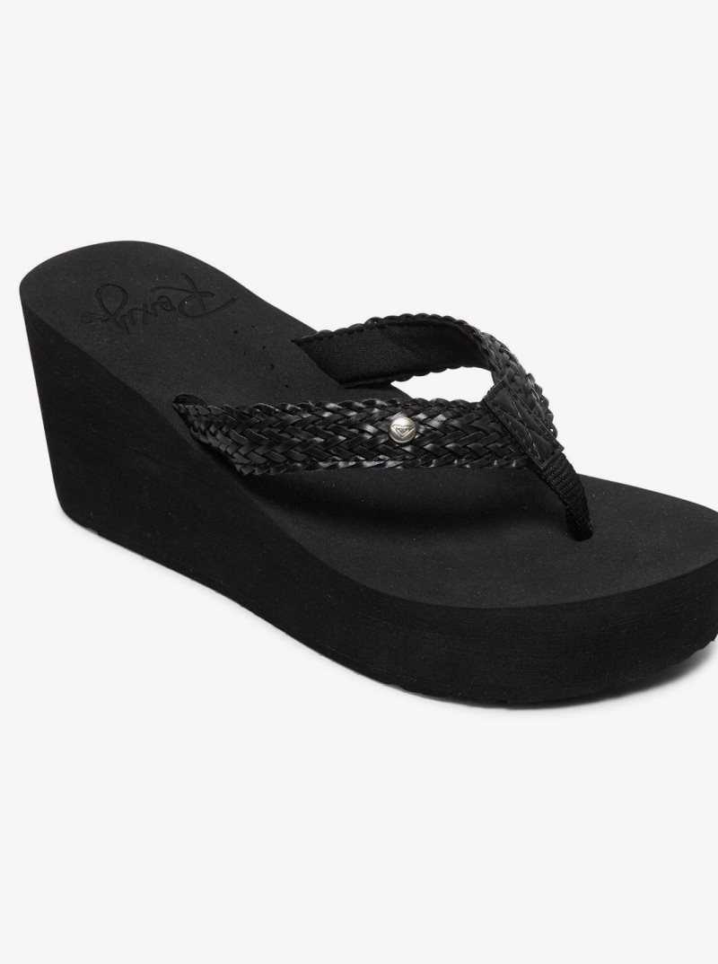 Black Roxy Mellie Iii Flip-Flops | LFGWQO807