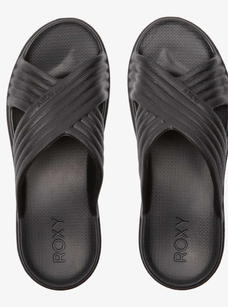 Black Roxy Rivie Sandals | CKDWSY270