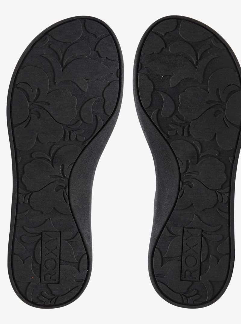 Black Roxy Vickie Flip-Flops | ICFKPT069