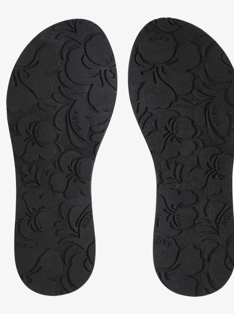 Black Roxy Vista Flip-Flops | ZUMGCB360