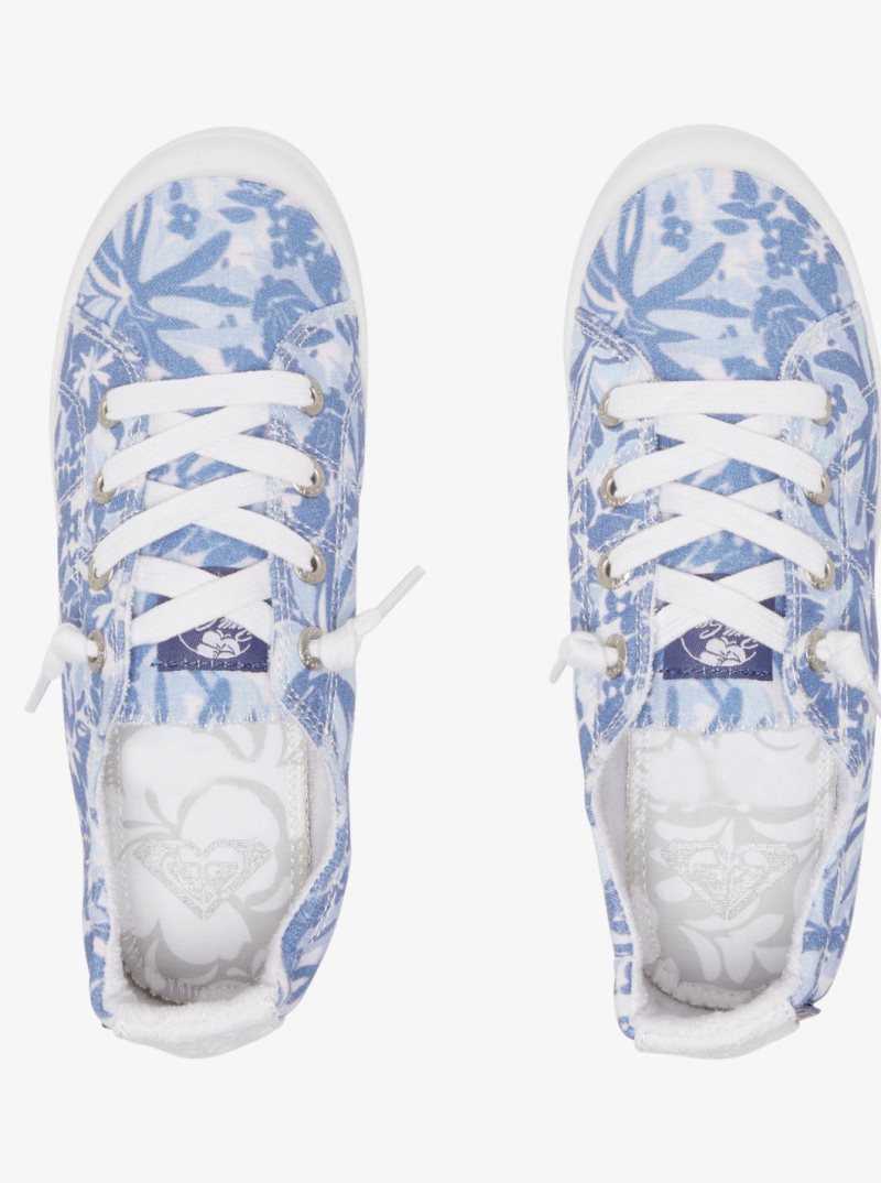 Blue/White Roxy Bayshore Shoes | CQLOGJ215