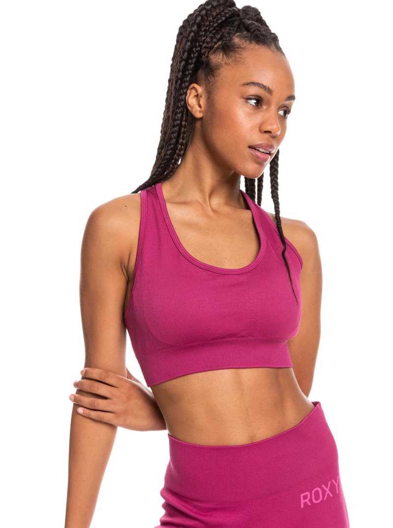 Boysenberry Roxy Time To Pretend Sports Bra | JFKQOX860