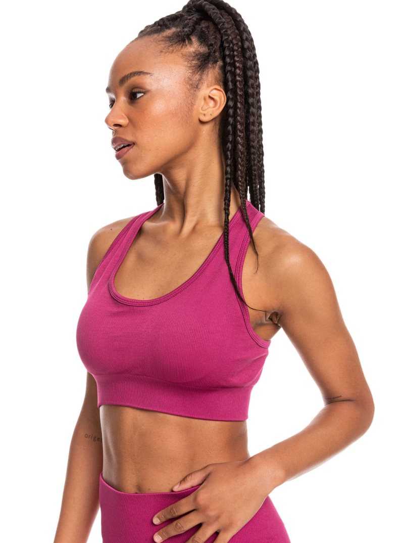 Boysenberry Roxy Time To Pretend Sports Bra | JFKQOX860