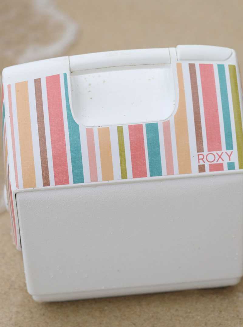 Bright White Aloha Stripe S Roxy IGLOO Playmate Pal Insulated Cooler | NXSADK139