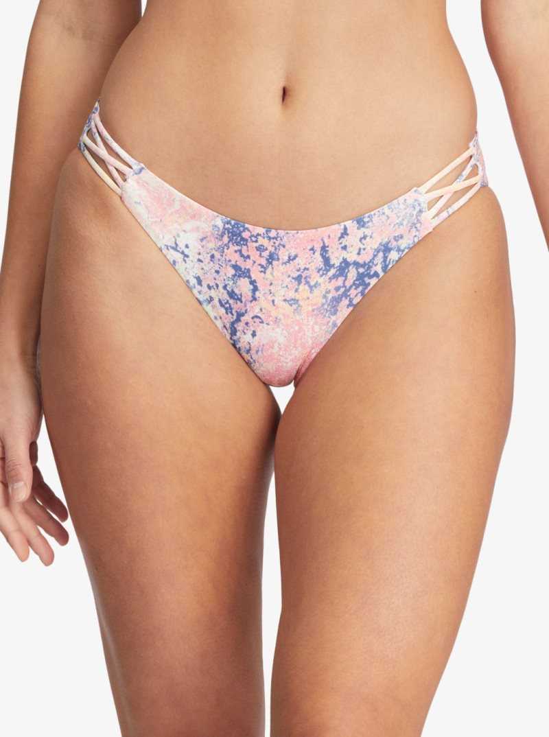 Bright White Concrete Jungle Roxy Active Full Bikini Bottoms | MDZXHV976