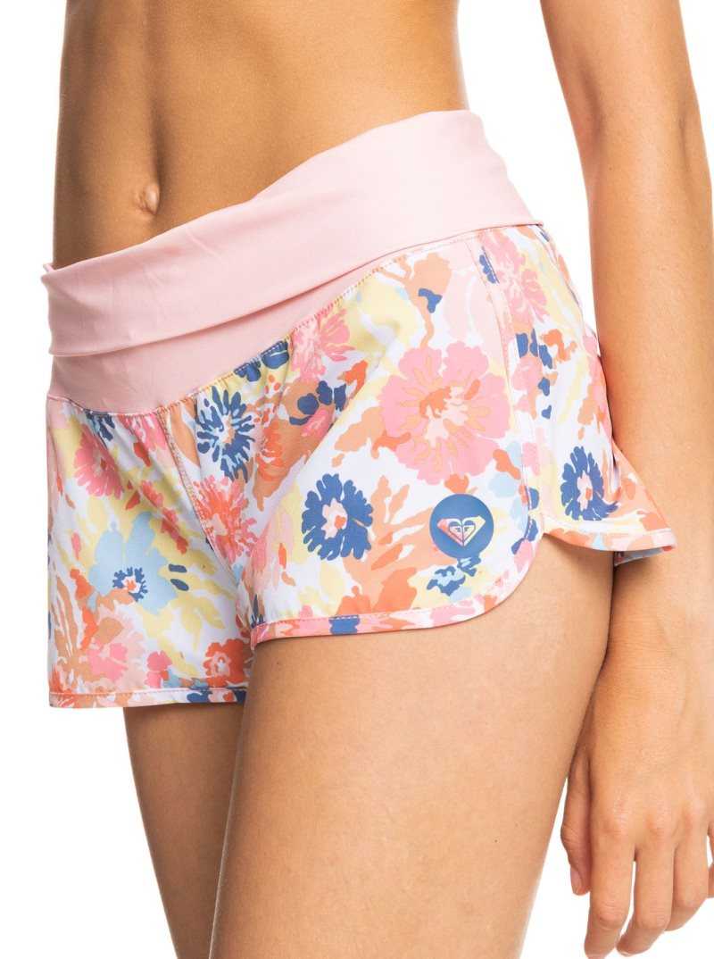 Bright White Floral Escape S Roxy Endless Summer 2' Boardshorts | ZBOKYU470