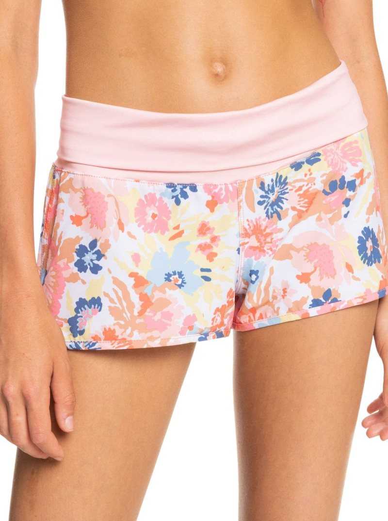 Bright White Floral Escape S Roxy Endless Summer 2' Boardshorts | ZBOKYU470