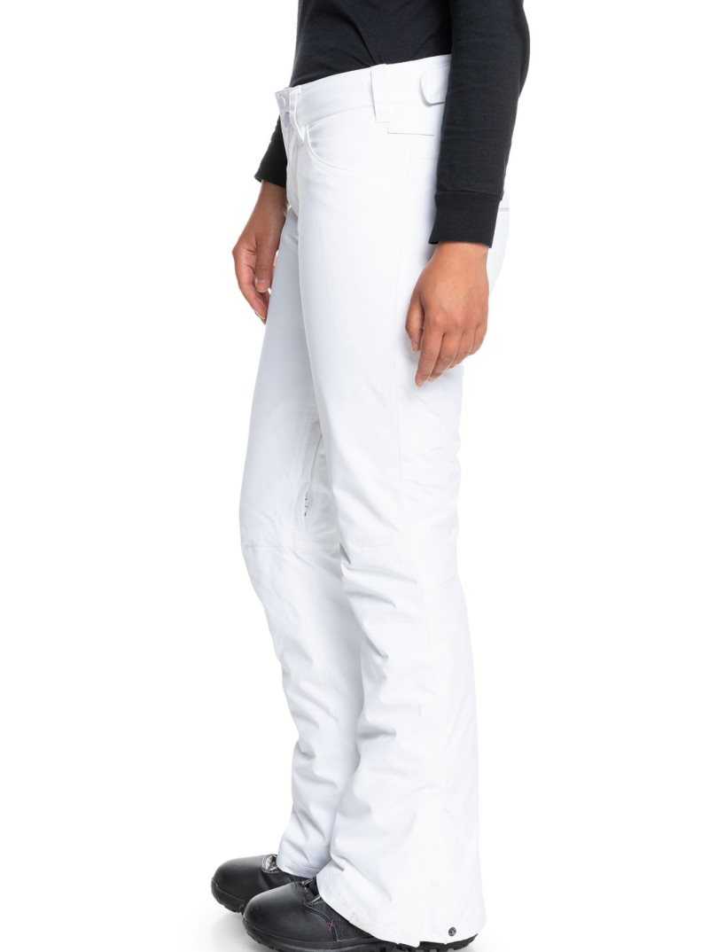 Bright White Roxy Backyard Snow Pant | ZKERLN095