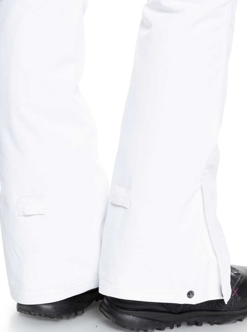 Bright White Roxy Backyard Snow Pant | ZKERLN095