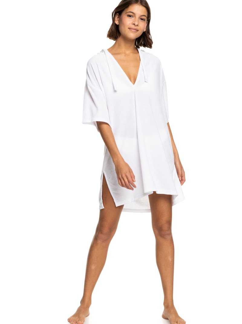 Bright White Roxy Easy Love Cover-up | FKSRAN736