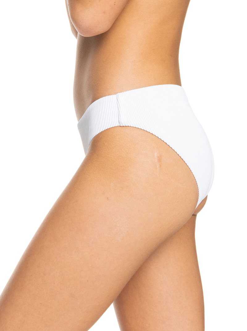 Bright White Roxy Love The Comber Bikini Bottoms | ZTKGHX279